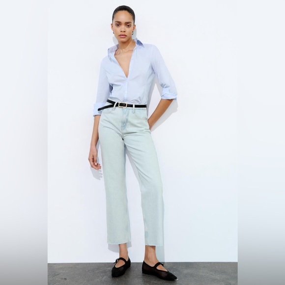 NWT Zara Black Blue Jeans - Picture 1 of 7